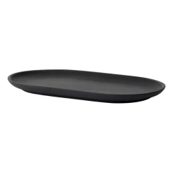 Plato ovalado Sand 12,5x20 cm, Black clay