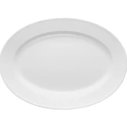 Plato ovalado Swedish Grace 29x40 cm, Snö (blanco)
