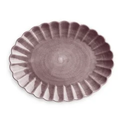 Plato Oyster 30x35 cm, Ciruela