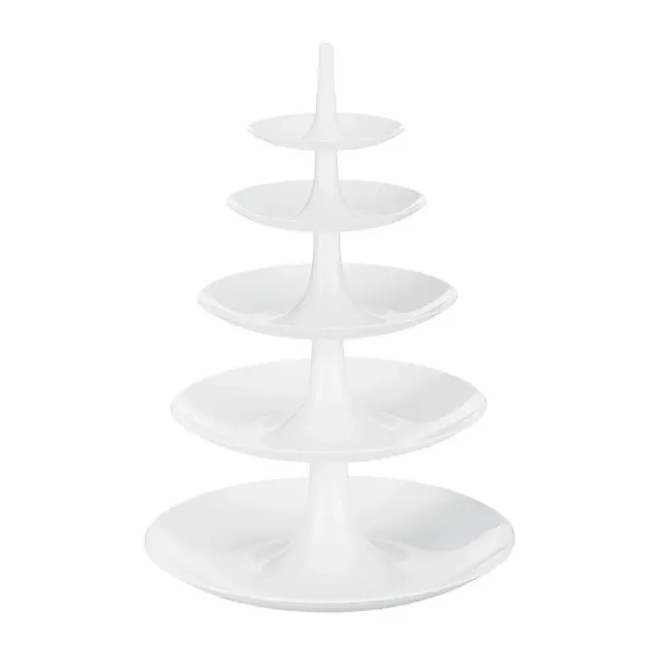 Plato para tarta de 5 pisos Babell big, Cotton white