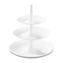 Plato para tarta de 3 pisos Babell L, Cotton white