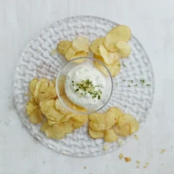 Plato para tarta/chip and dip Bossa Nova, transparente