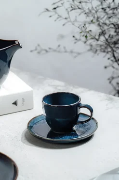 Plato para taza de café espresso Crafted Denim Ø12 cm, Blue