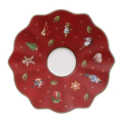 Plato para taza espresso Toy's Delight Ø13 cm, Blanco-rojo