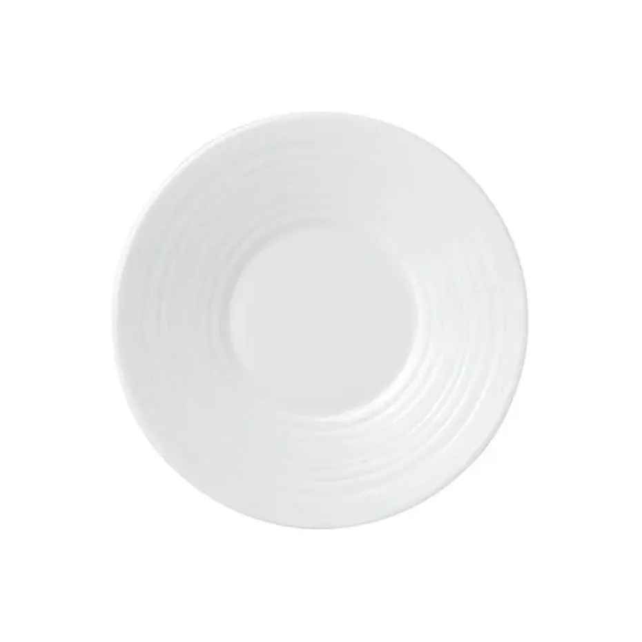 Plato para taza espresso White Strata, Ø12 cm