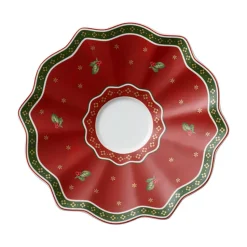 Plato para taza Toy's Delight Ø19 cm, Blanco-rojo