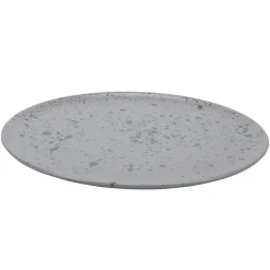 Plato Raw Ø28 cm, gris con puntos
