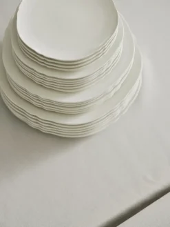 Plato Silhouette L Ø26 cm set de 4, White
