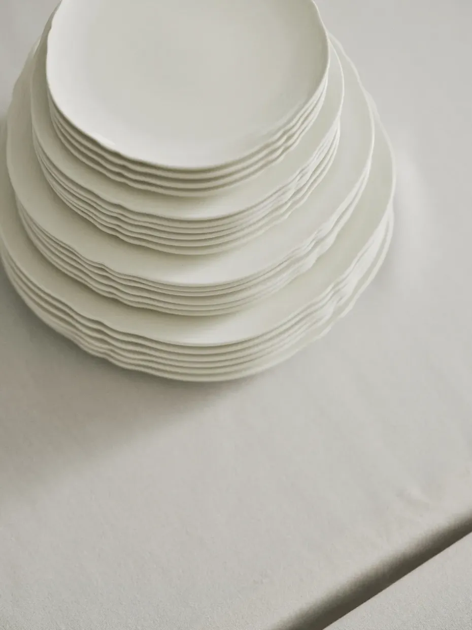 Plato Silhouette L Ø26 cm set de 4, White