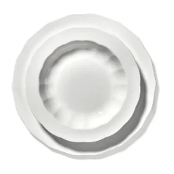 Plato Silhouette L Ø26 cm set de 4, White