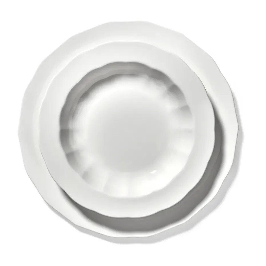 Plato Silhouette L Ø26 cm set de 4, White