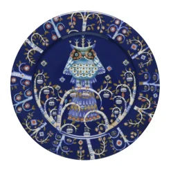 Plato Taika Ø27 cm, azul