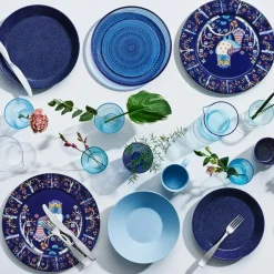 Plato Taika Ø27 cm, azul