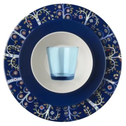 Plato Taika Ø27 cm, azul