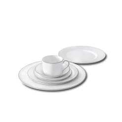 Plato taza espresso Vera Wang Blanc Sur Blanc, Ø12,5 cm