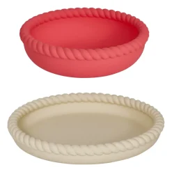 Plato y bol Mellow, Vanilla-CherryRed