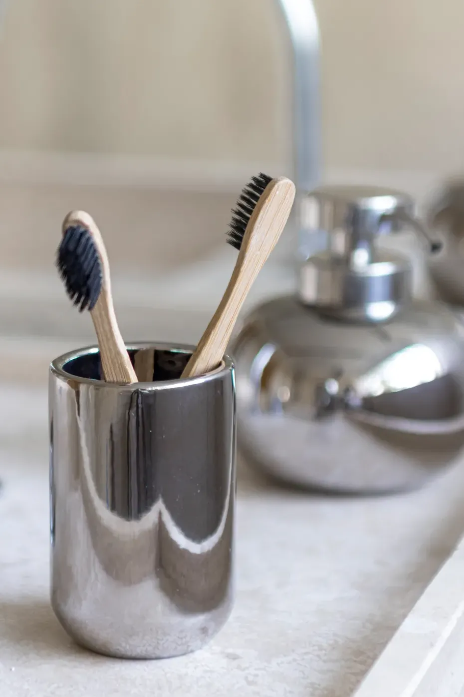 Portacepillos de dientes Lotus, Chrome
