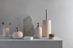Portaescobillas baño Lotus, Powder rose