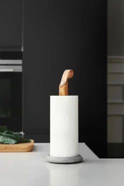 Portarrollos de papel cocina Grab, roble