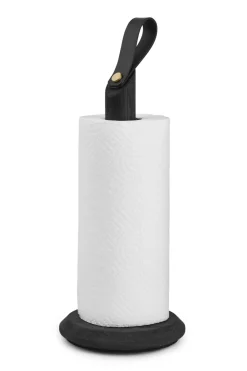 Portarrollos de papel cocina Grab, Roble teñido negro