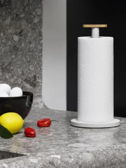 Portarrollos de papel cocina Mattina, gris cálido