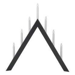 Portavelas de Adviento Arrow 64,5 cm, gris