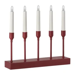 Portavelas de Adviento Kindle portabel 30 cm, Rojo oscuro