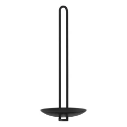 Portavelas de pared Clip 20 cm, Negro