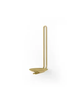 Portavelas de pared Clip 20 cm, Latón
