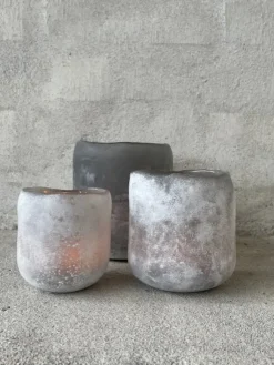 Portavelas Halde 10 cm, gris