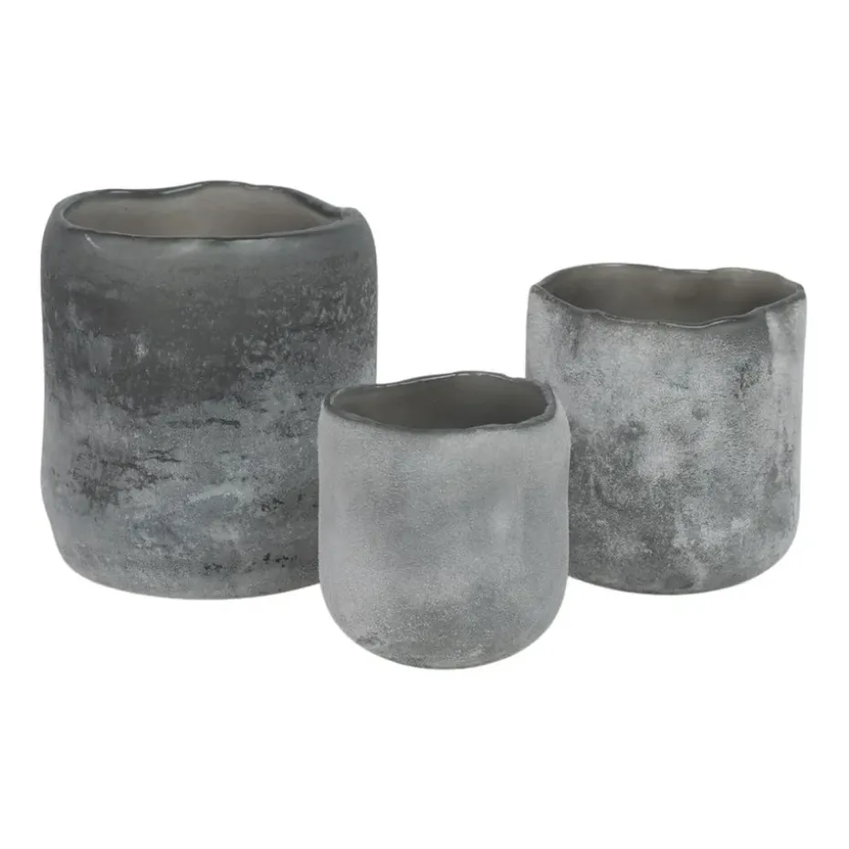 Portavelas Halde 8 cm, gris