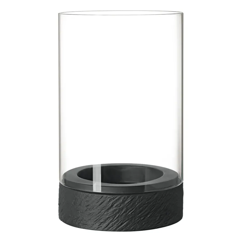 Portavelas Manufacture Rock Home Hurricane L, Negro