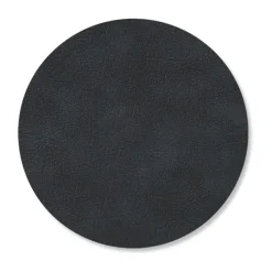 Posavasos circular Cloud reversible 1 pieza, negro-marrón