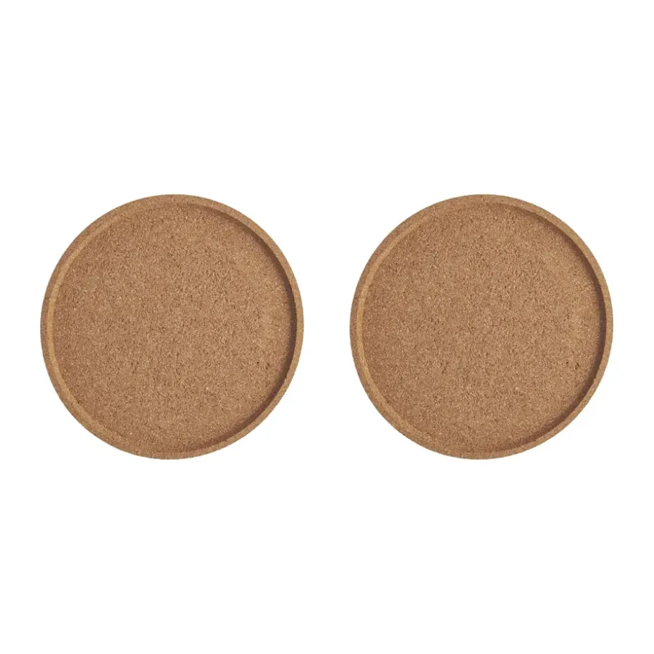 Posavasos de corcho Viva Ø16,8 cm pack de 2, Marrón
