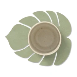 Posavasos Monstera Leaf Nupo, verde oliva