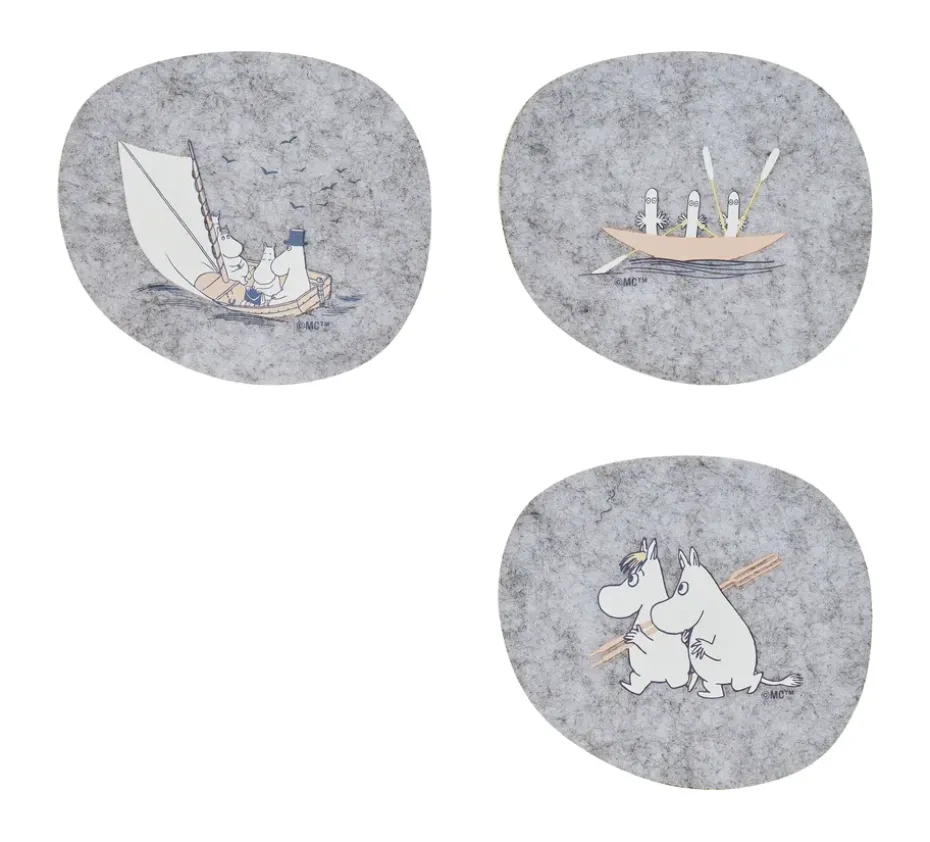Posavasos Mumin 9,5x11 cm 4 piezas, Marineros