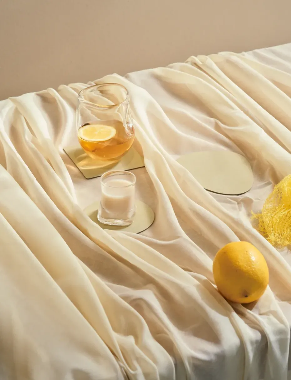 Posavasos Nupo circle, Lemon sorbet