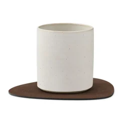 Posavasos Nupo curve, marrón oscuro