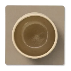 Posavasos Nupo square, Clay brown