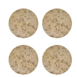Posavasos Ridge Ø10 cm 4-pack, Mármol