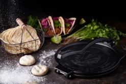 Prensa para tortillas Heavy duty Ø25 cm, Negro
