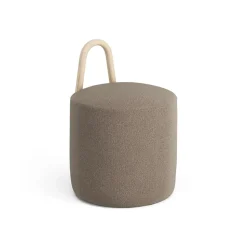 Puff Amstelle pequeño roble lacado natural, Main Line Flax 23