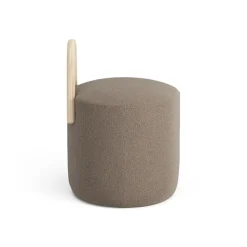 Puff Amstelle pequeño roble lacado natural, Main Line Flax 23