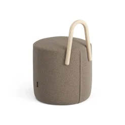 Puff Amstelle pequeño roble lacado natural, Main Line Flax 23