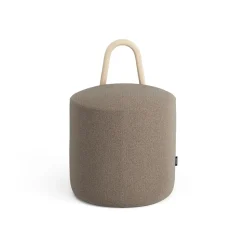 Puff Amstelle pequeño roble lacado natural, Main Line Flax 23