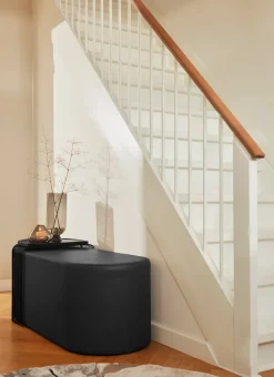 Puff Sessio 45x110 cm, Negro