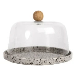 Quesera Ditte, gris-negro