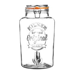 Recipiente de vidrio Kilner con grifo 5 l, Transparente