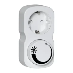 Regulador de intensidad de luz enchufable Lit Saco, Blanco