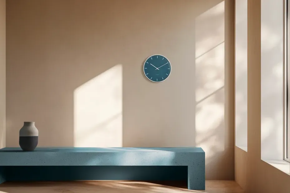 Reloj AJ City Hall, Azul, Ø29 cm